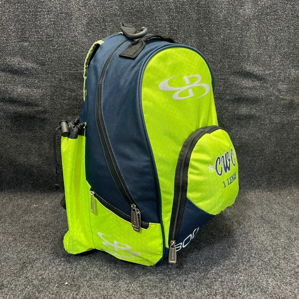 Boombah G360 Tyro‎ Lime Green/Navy Baseball / Softball BatPack Bat Bag Backpack